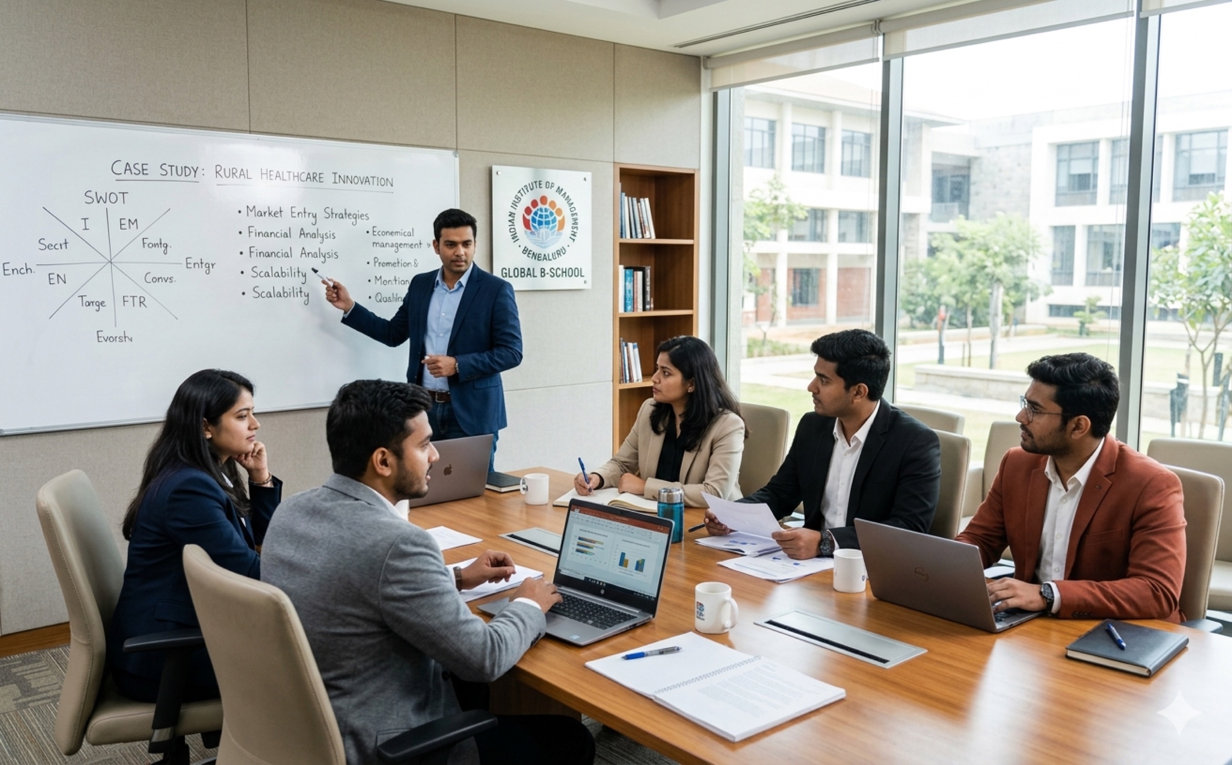 MBA / PGDM students at work — classrooms, labs and clinical practice in India