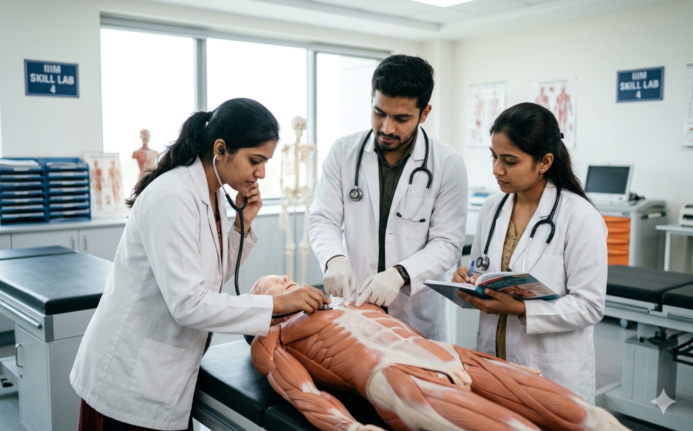 BHMS students at work — classrooms, labs and clinical practice in India